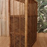 Braided rattan buffet