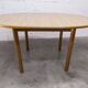 Danish ensemble transformable table 114 cm / 154 + 4 modernist chairs from the 1970s.