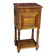Antique nightstand in walnut and marble, Louis XVI
