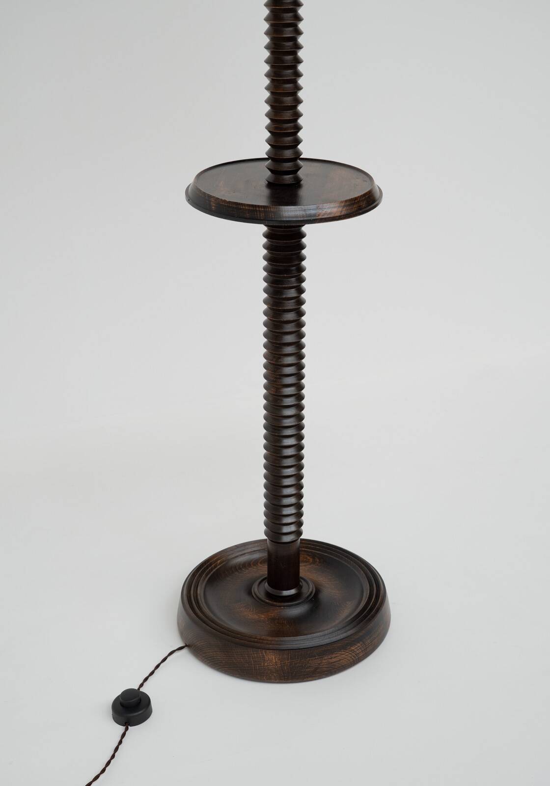 French Turned Floor Lamp, 1950s, France