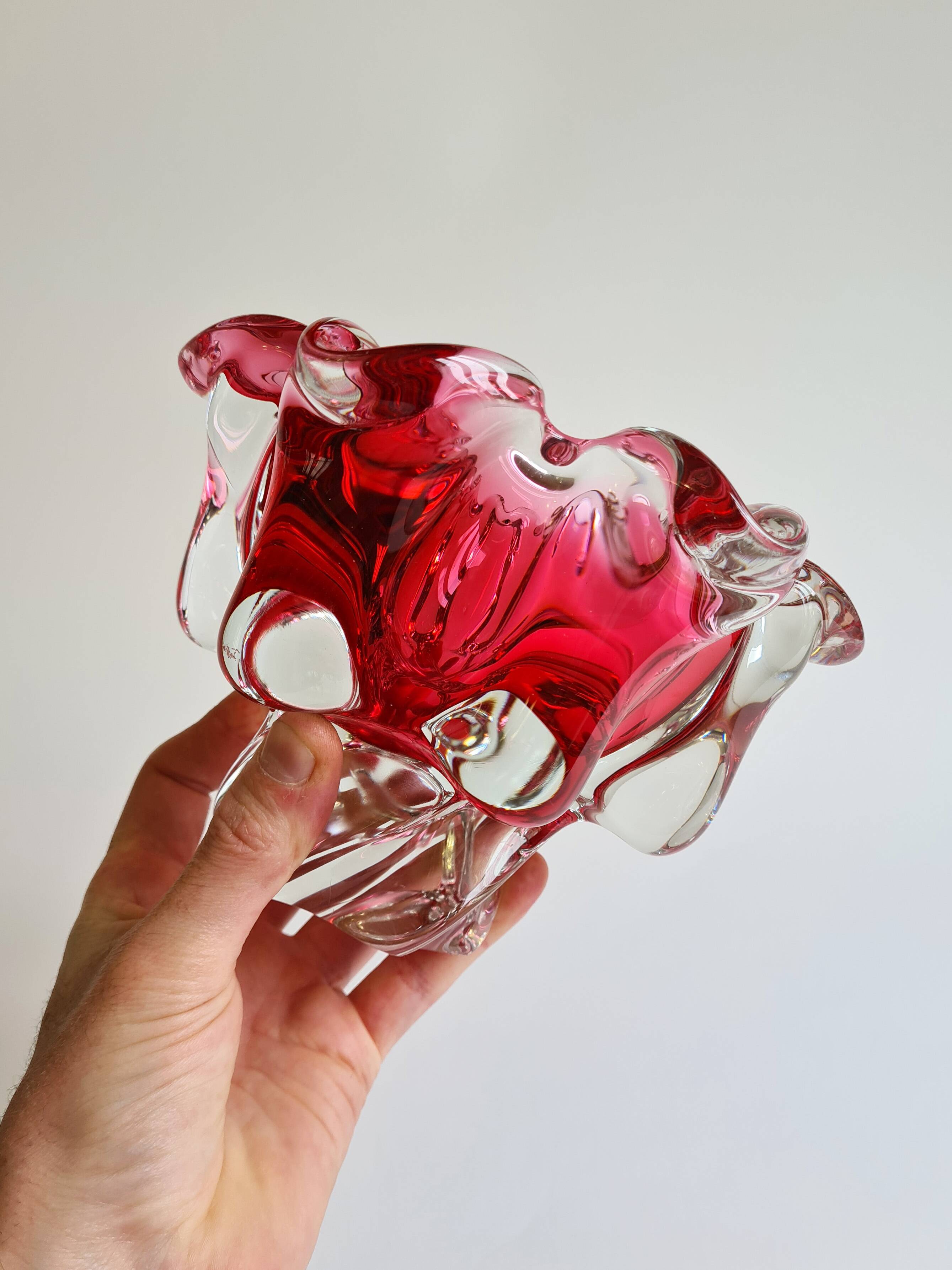 Josef Michal Hospodka Empty Pocket - Czech Blown Glass Murano Style (Year