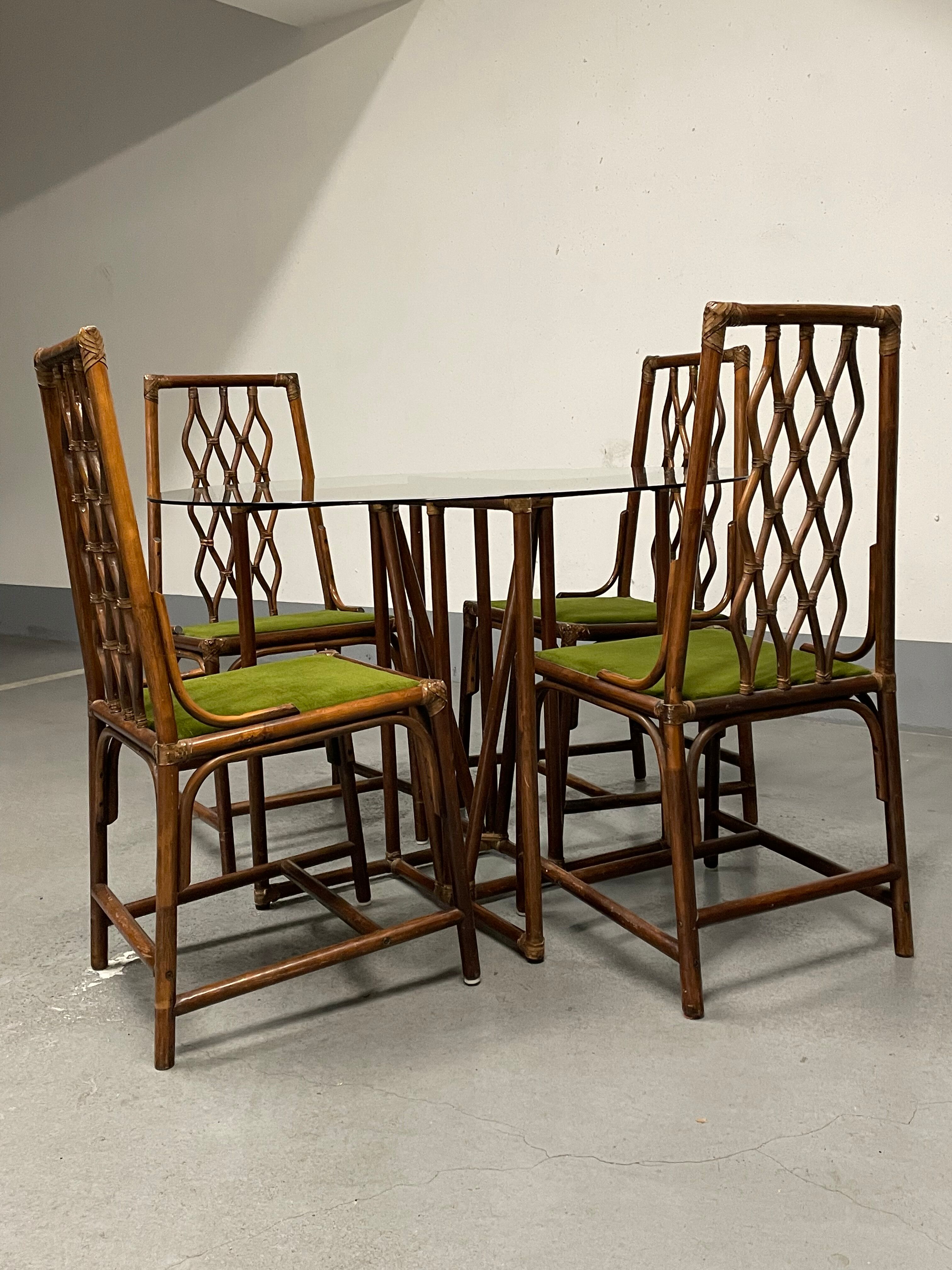 Rattan table and chairs