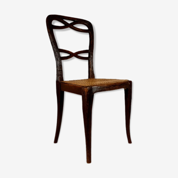 Rattan dining chair by gebr. Horrix 1880