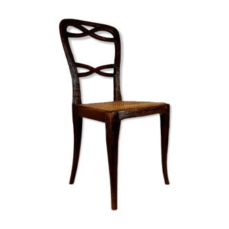 Rattan dining chair by gebr. Horrix 1880