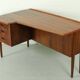Bureau Boomerang en palissandre du milieu du siècle, années 1960