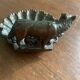 Wolf-shaped catchall in pewter