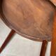 Impeccable 1950s round table in mahogany.