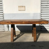 Solid oak farm table