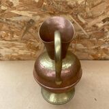 Ancien pichet villedieu cuivre & anse laiton vintage