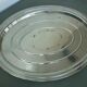 Silver metal oval top