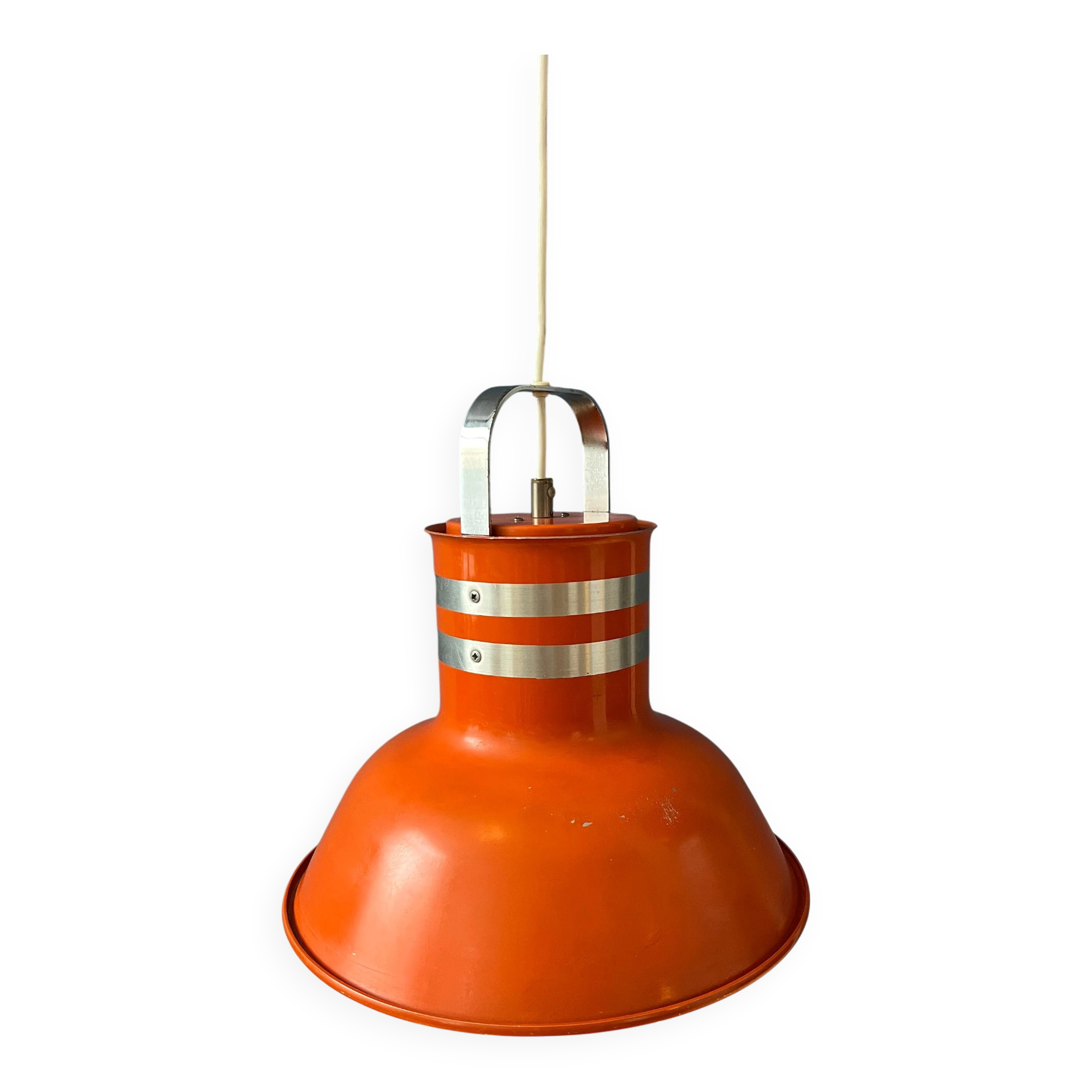 Suspension Space Age in orange/red metal