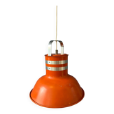 Suspension Space Age en métal orange/rouge