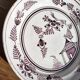 Grand Feu earthenware plate, Manganese decoration - 18th century