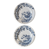 Pair of plates J.S. and Co. Terre de Fer "Hunt"