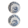 Pair of plates J.S. and Co. Terre de Fer "Hunt"