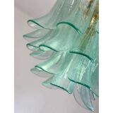 Lot de 2 Lustre Contemporain "Sella" en Verre de Murano Vert avec Or