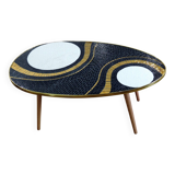 Black and gold coffee table