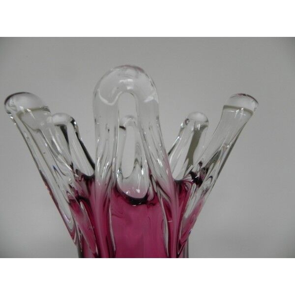 Vase vintage en verre Prima