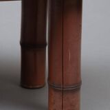 Japanese Showa Period Bamboo and Elm wood Coffee Table, 1960s