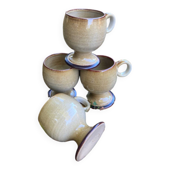 Vintage round stoneware mug