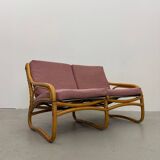 Vintage 1970s Scandinavian Bamboo Sofa
