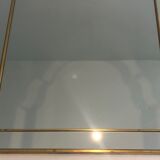 Mirror with closed guards in gilded wood 110x59cm