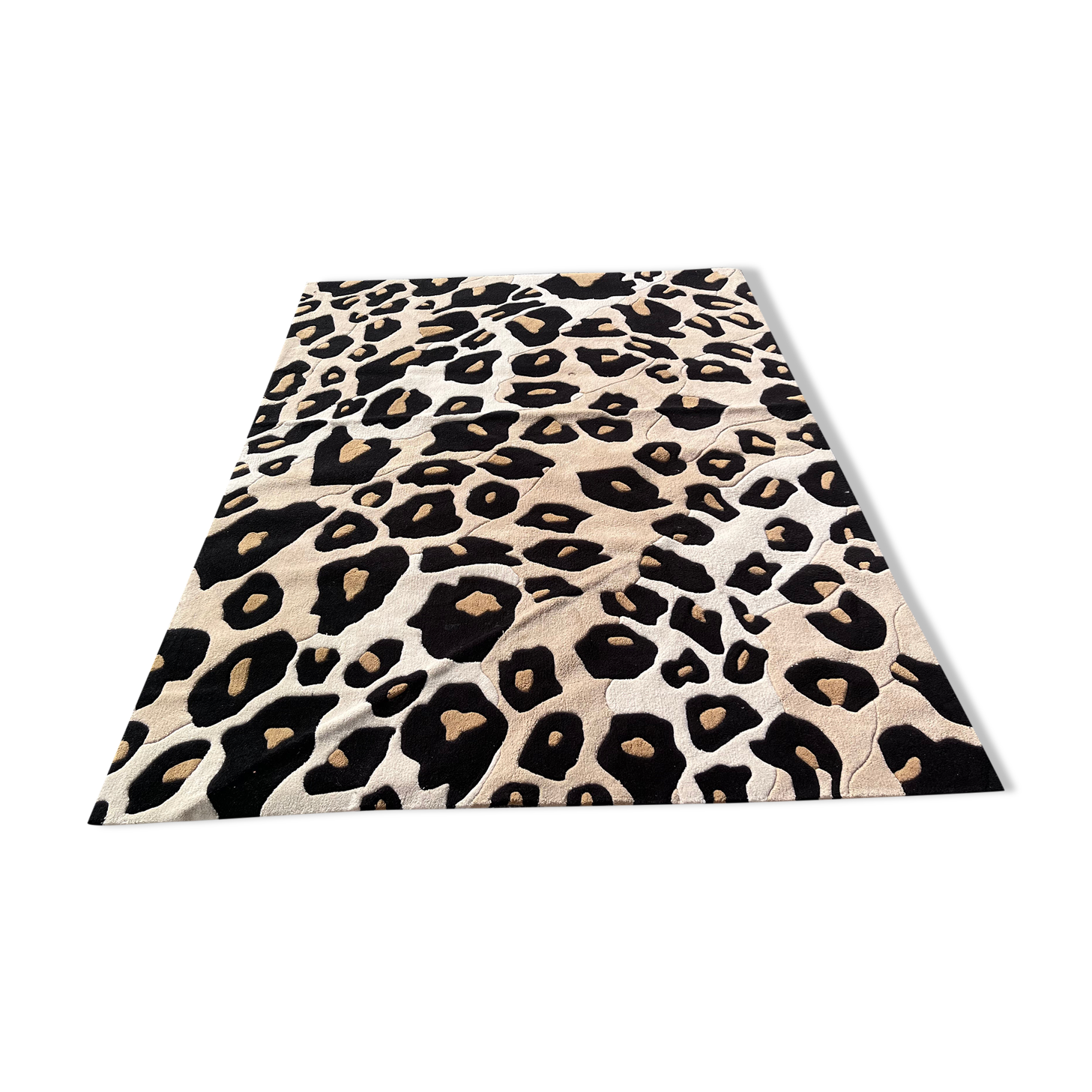 Vintage leopard carpet, 170x240 cm