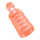 Cylindrical bottle "lever" transparent glass 1970