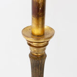 Gild Wood Gesso Italian Floor Lamp