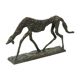 Statue en bronze d'après Alberto Giacometti Sculpture de chien 44 cm