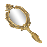 Brass hand mirror