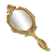 Brass hand mirror