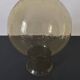 Large amber blown glass globe