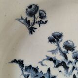 Trio of Gien soup plates – Chardon model in navy blue