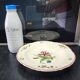 shallow dish faience Zeller ceramics old Strasbourg vintage