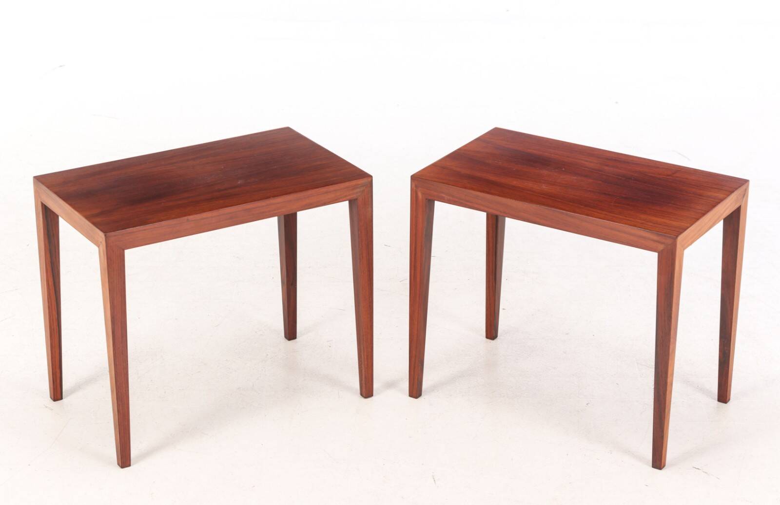 Paire de tables basses en palissandre de Severin Hansen, Danemark années 60