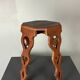 Mid-Century artisanal octagonal hand crafted plant stand stool, circa 1950s