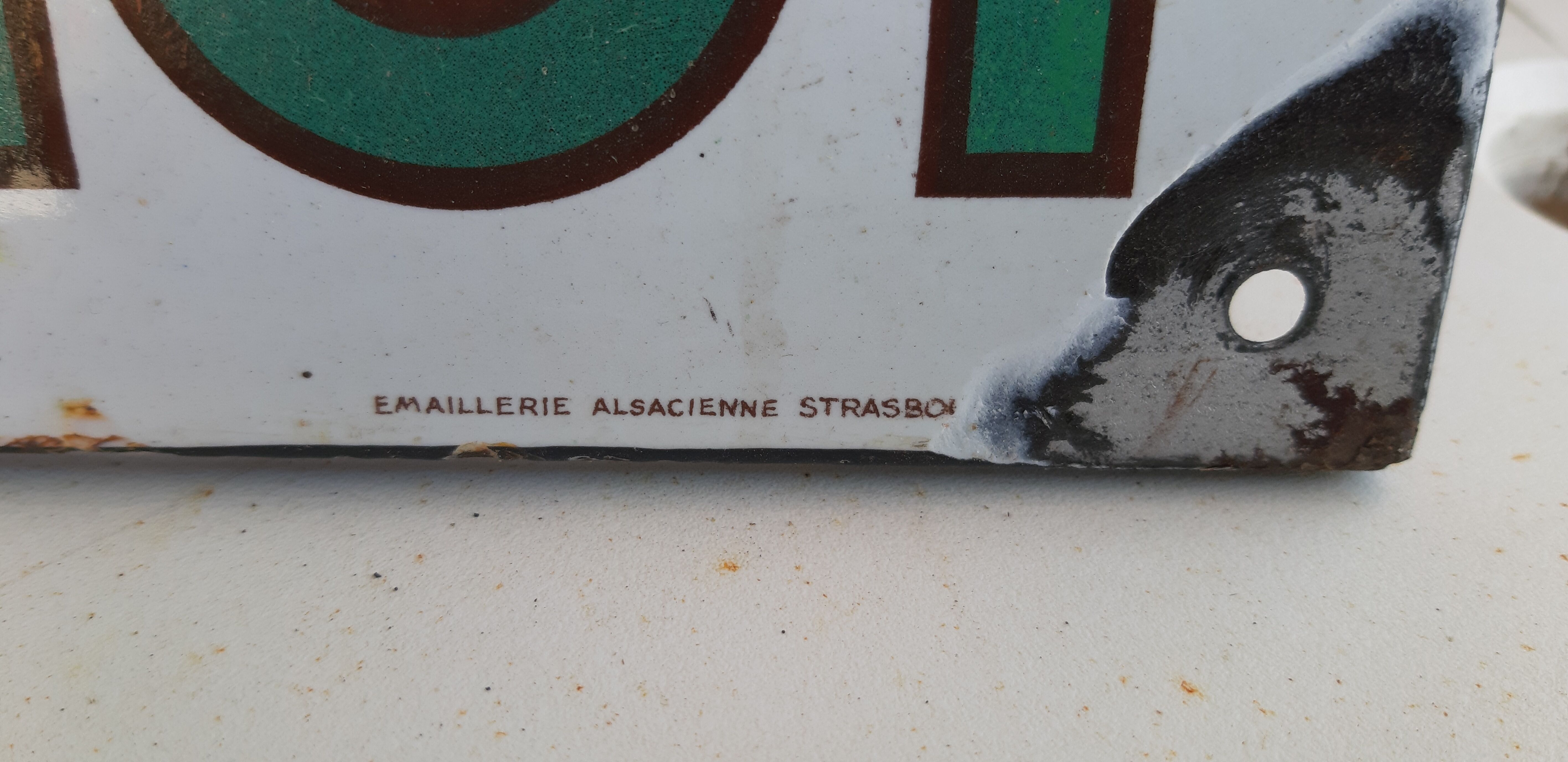 Enamelled plate Chicory Williot