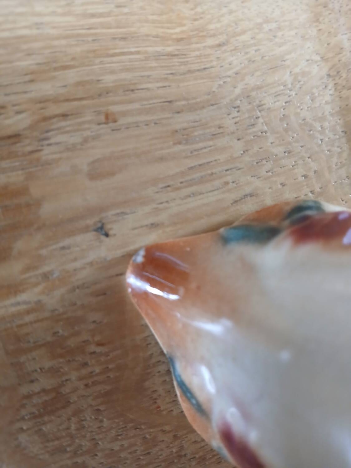 Antique slipware milk jug