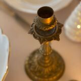 Old bronze candle holder