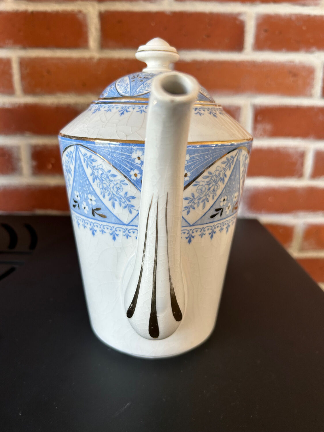 Cafetière verseuse ancienne Creil et Montereau
