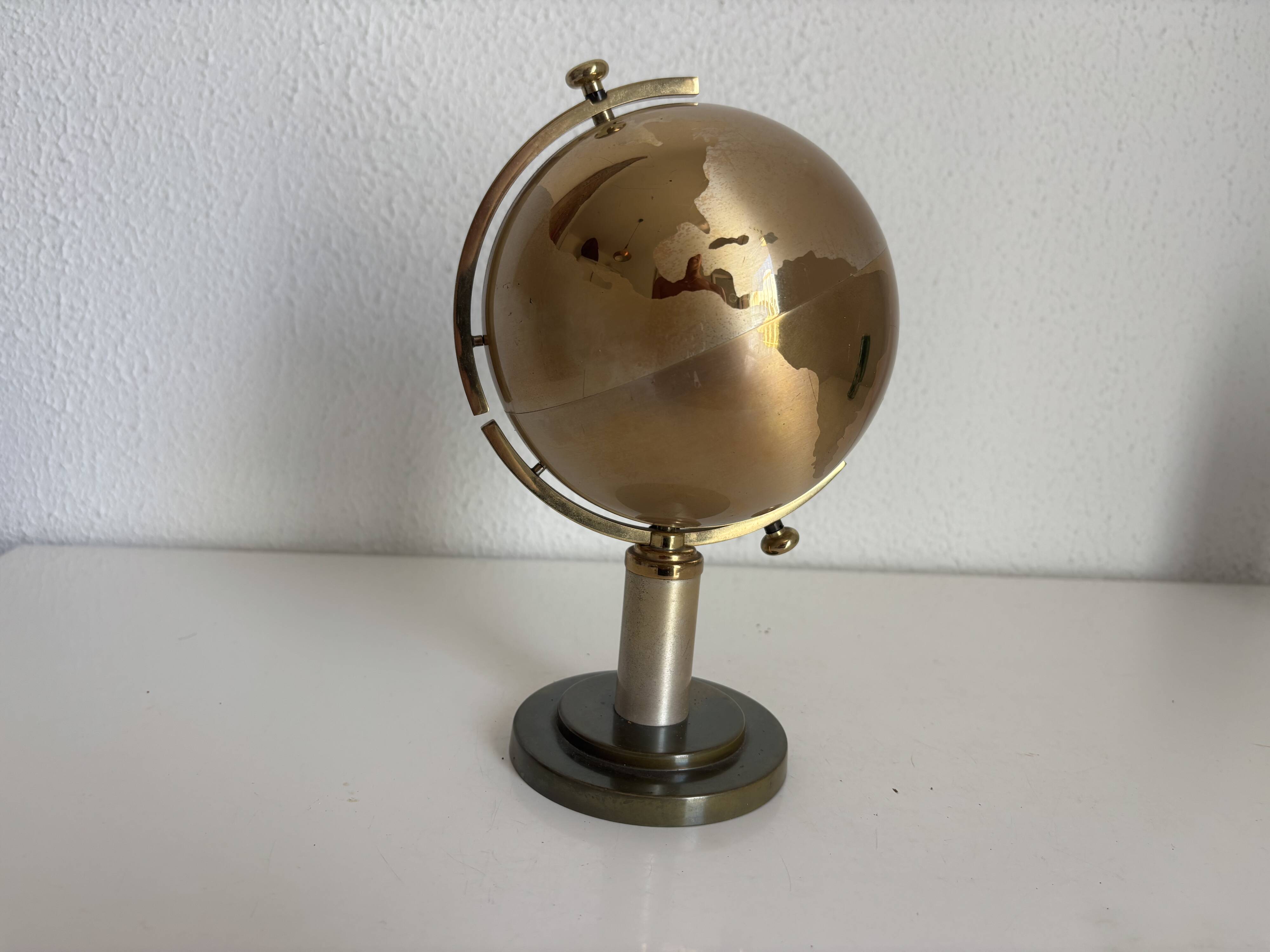 Vintage 1960 cigarette case world map dispenser - 21 x 12 cm
