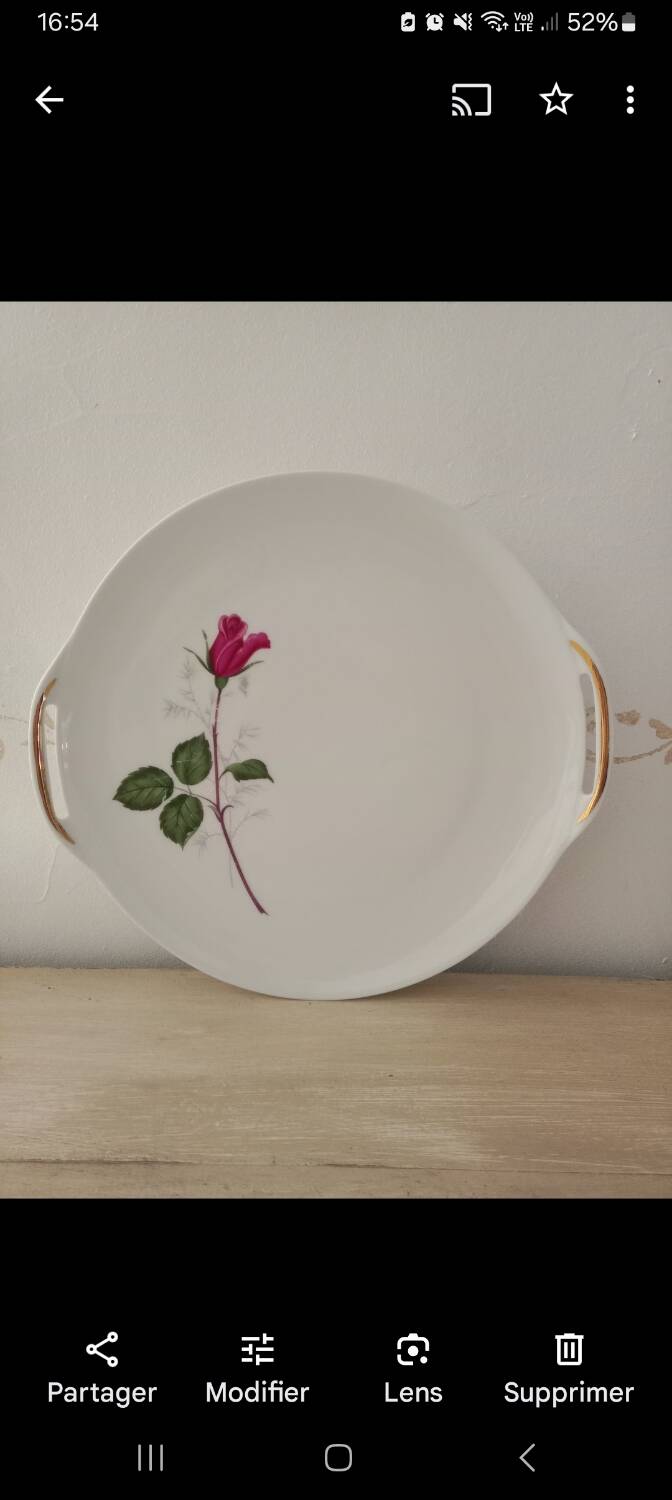 Dessert presentation plate