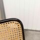 Pair of black Breuer b32 chairs and cannage