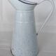 Broc pichet verseuse tôle émaillée seau pot collection 37cm