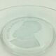 Set of 6 plates in relief glass Michel Angelo