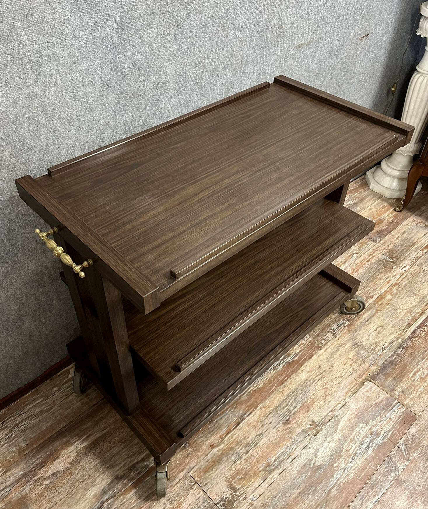 Vintage Macassar serving cart circa 1970