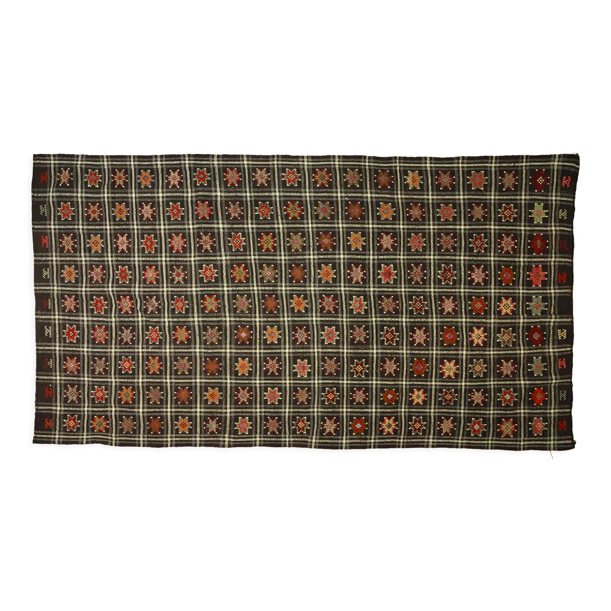 Anatolian handmade kilim rug 338 cm x 185 cm