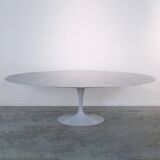 Large Oval Tulip Marble Dining Table by Eero Saarinen for Knoll