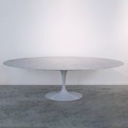 Large Oval Tulip Marble Dining Table by Eero Saarinen for Knoll